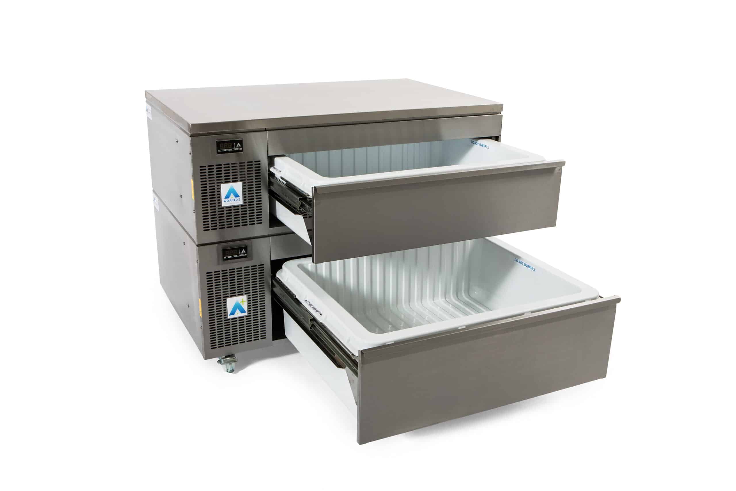 PREP COUNTER – COMBO – TWO DRAWER – SAS2 SERIES – SHALLOW ON A FRIDGE-ONLY